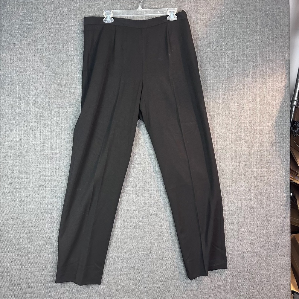 Rafaella Black Classic Straight‎ Leg Dress Pants Size 14 Nordstrom Career